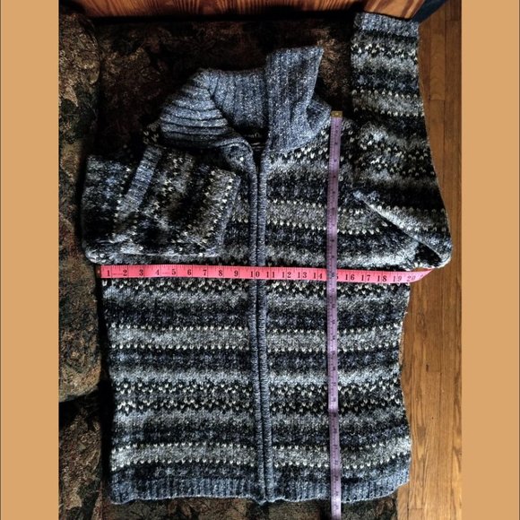 Traditional patterned, cardigan, jacket, sweater S-L, geometric patterns vintage - Picture 8 of 8